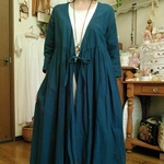  カシュクールワンピース（ネイビー）
