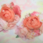 *.｡.:*・☆オーロラ姫の造花コサージュ*.｡.:*・☆