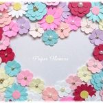 《ガーリー系カラー》お花シールミックス56枚セット