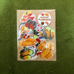 akashansan 食べ物フレークシールお寿司