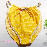 【再販】はなうたパンツ（ふんティ）ｎｅｗ！もっとゆったりサイズ　黄色いリボン