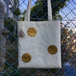 SODAドット・ショルダーBAG・キナリ色