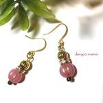 3点限定☆メロンピンク☆メタルボールのピアス/イヤリング
