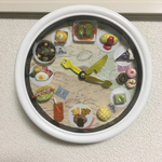 ミニチュアフードのデコ時計　洋食