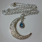 シルバー 月のしずく ネックレス