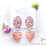 big statice bouquet ピアス/イヤリング