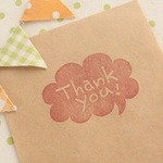 「Thank you!」ふきだし文字はんこ 
