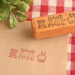 チクチク糸＆針山「HANDMADE」はんこ 