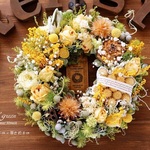 春の、お花畑リース -  ⑪
