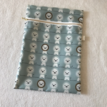 ライオンさんのお着替えポーチ＊グレー