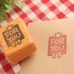 王冠＆リボン「FOR YOU」はんこ 