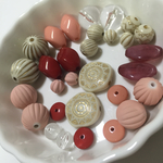 大ぶりピンク系mix パーツセット L 30個