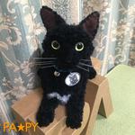 オーダーメイド　あみぐるみ　黒ネコくまくん♪