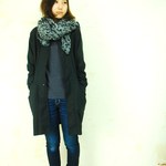 omake/ojisan coat /kuro