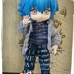 No.2　オビツ11☆パーカー＆サロペットパンツ