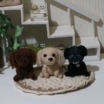 pupukaho 様専用　トイプードルのあみぐるみキーホルダー
