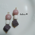 【再販】ヴィンテージ風　ピンク×グレー