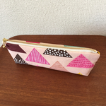 サンカク柄のペンケース
