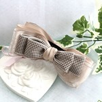 【送料込み】mille-feuille❇with beige checkバナナクリップ        