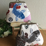ayasuzuemi様ご注文分です。縁起が良い「鯉」がま口