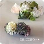 2017春夏新作♡Flowerclip（グレー系）