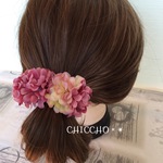 2017春夏新作♡Flowerclip（渋ピンク）