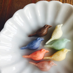 【シックな鳥さんデコパーツ１４個セット】