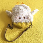 もふもふ鳥の小さなポーチ