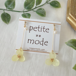 pastel yellow × pearl **ピアス／イヤリング