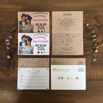 結婚式イラスト似顔絵風招待状【1セット490円】