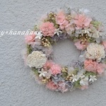 花＊花ピンクwreath