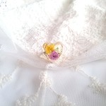 かすみ草の3色ハートリング