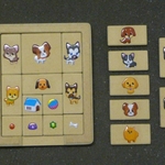 スライドパズル　ワンちゃん編（シールタイプ）