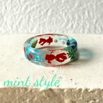 金魚と水草のクリアーリング