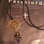 魔方陣と蜘蛛魅惑の滴ネックレス