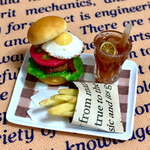 ミニチュア🍔月見バーガーセット