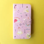 fruit de saison（うすピンク）手帳型iphoneケース　＊受注生産・送料無料＊