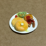 『本日のモーニングプレート』★パンケーキ・ハッシュドポテト等★ミニチュアフード