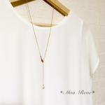 再販4♡feuille* 2wayラリエットロングネックレス