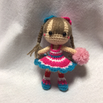 オーダー品 チアガールちゃん♪ 女の子あみぐるみ