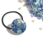 あじさいいっぱいのヘアゴム　ー blue ー