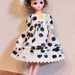 Sale☆リカちゃん＊ふんわりワンピース　水玉