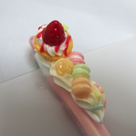 イチゴケーキとマカロンの＊ボールペン