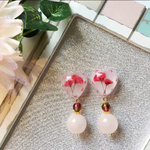 押し花ピアス 17