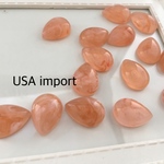 USAインポート☆マーブルドロップカボションピーチ4個