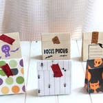 可愛いペーパーで作ったBAG・ハロウィンバージョン（6枚）