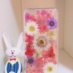 押し花iPhoneケース iPhone7/7plus iPhone6s/6/5s/5/SE 全機種対応 Galaxy Xperia Android アイフォン7プラス スマホケース 花 WW06