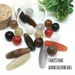数量限定＊FakeStone DarkColorbeads 20個セット