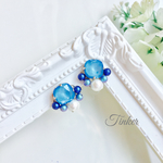 再販♡サマーブルービジュー ピアス（イヤリング）