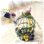 春の鳥かご  イースターアレンジメント